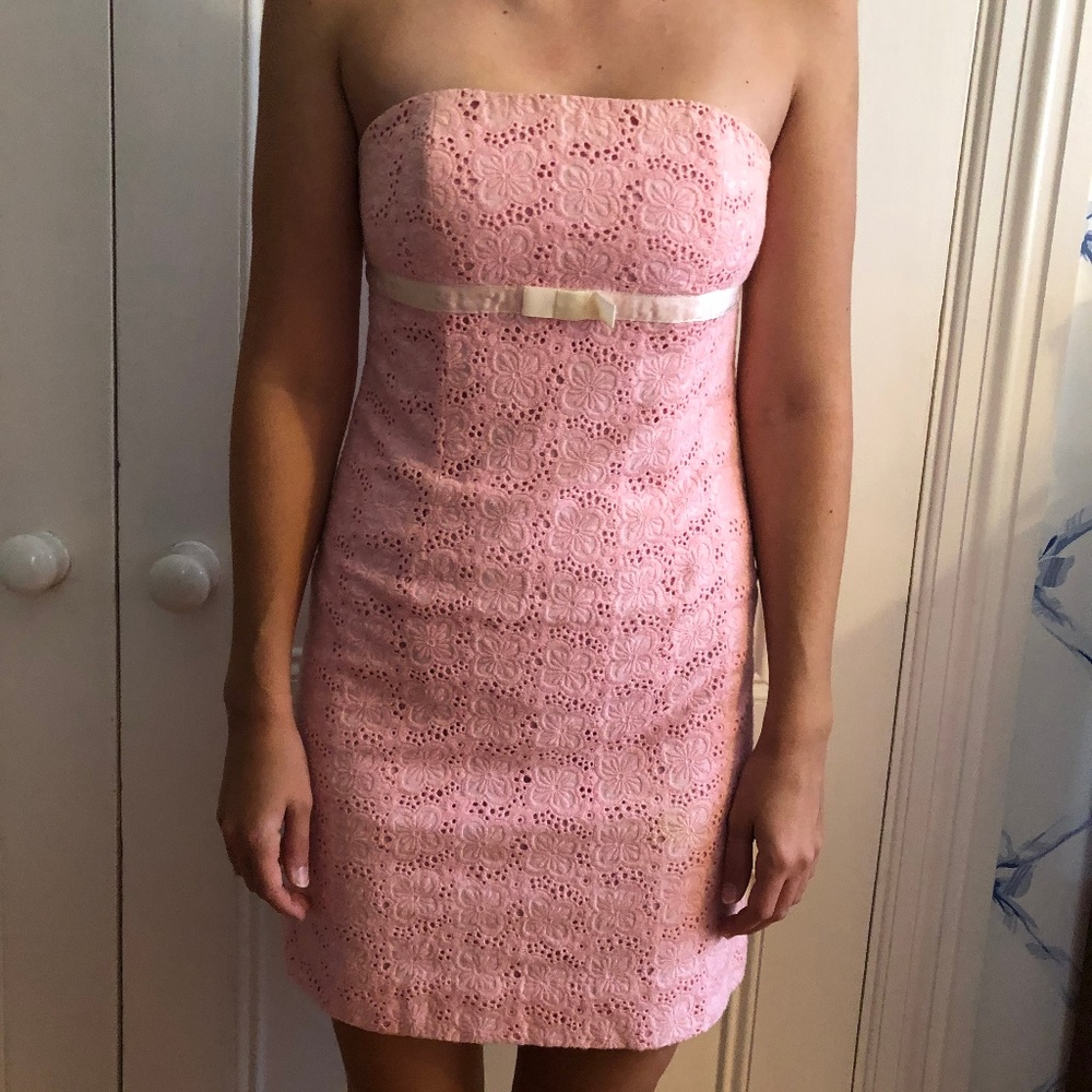 Vintage Pink Eye-Lit Lily Pulitzer Dress